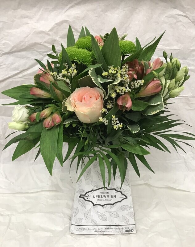 Le Bouquet  pastel avec sa box-bulle