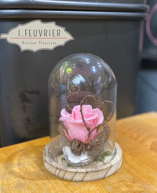 Cloche "Rose Éternelle Rose"
