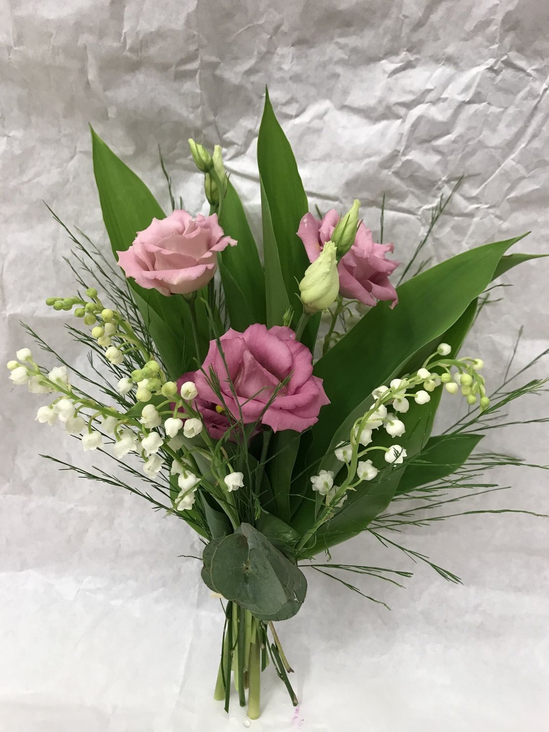 Le Bouquet Lisianthus roses et muguets