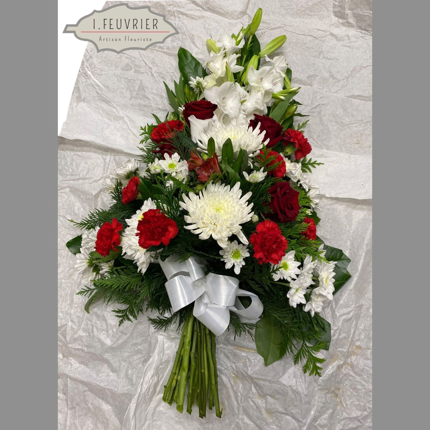 La Gerbe piquée rouge et blanche La Gerbe piquée rouge et blanche