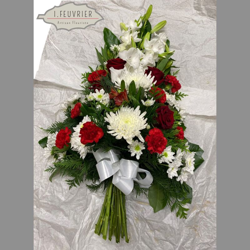 La Gerbe piquée rouge et blanche La Gerbe piquée rouge et blanche