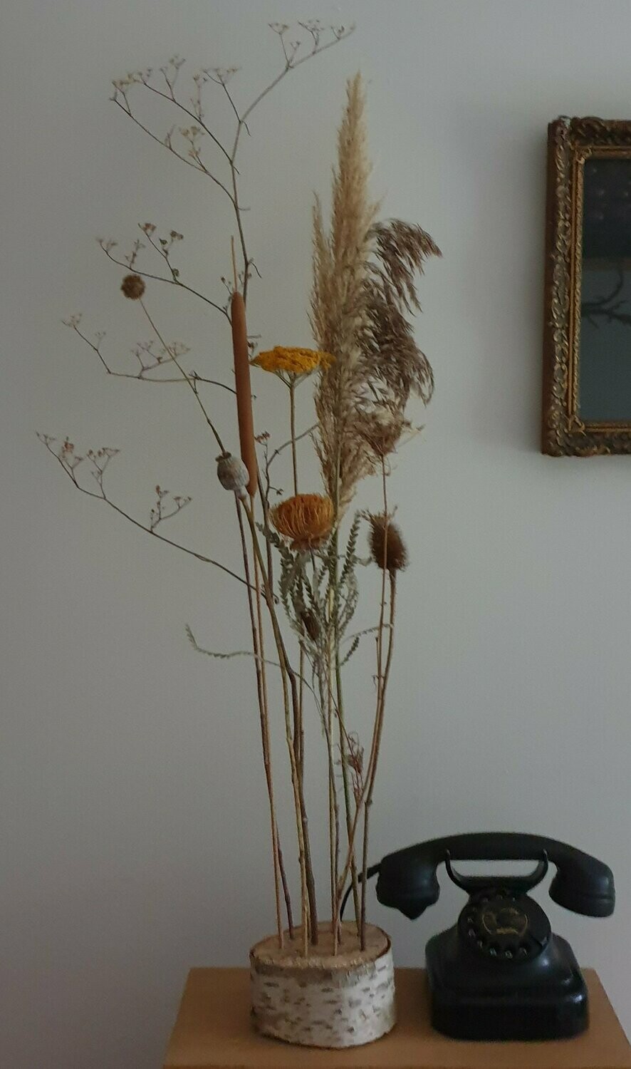 Droogbloemen op stam