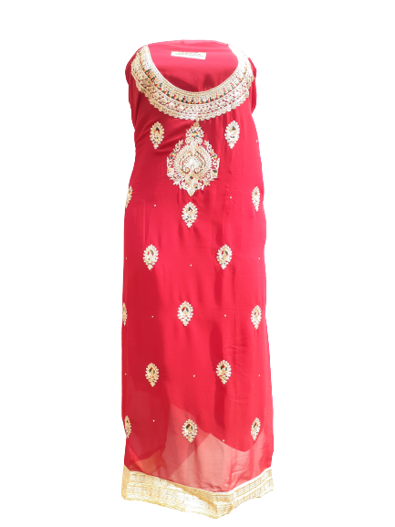 UN-stitched Georgette Heavy Embroidery Fabric