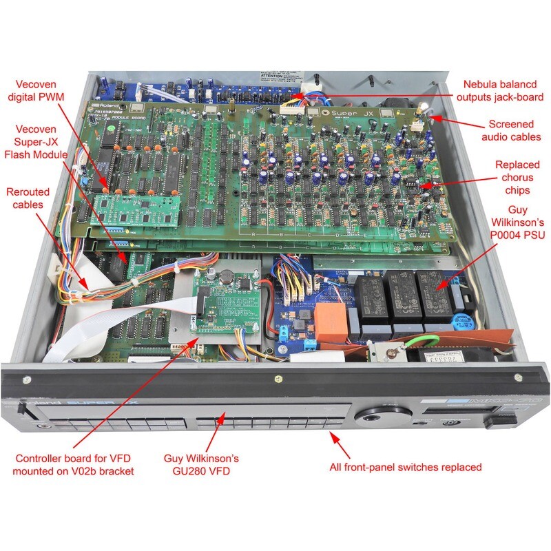 Installation of Mega upgrade bundle for the Roland MKS-70
