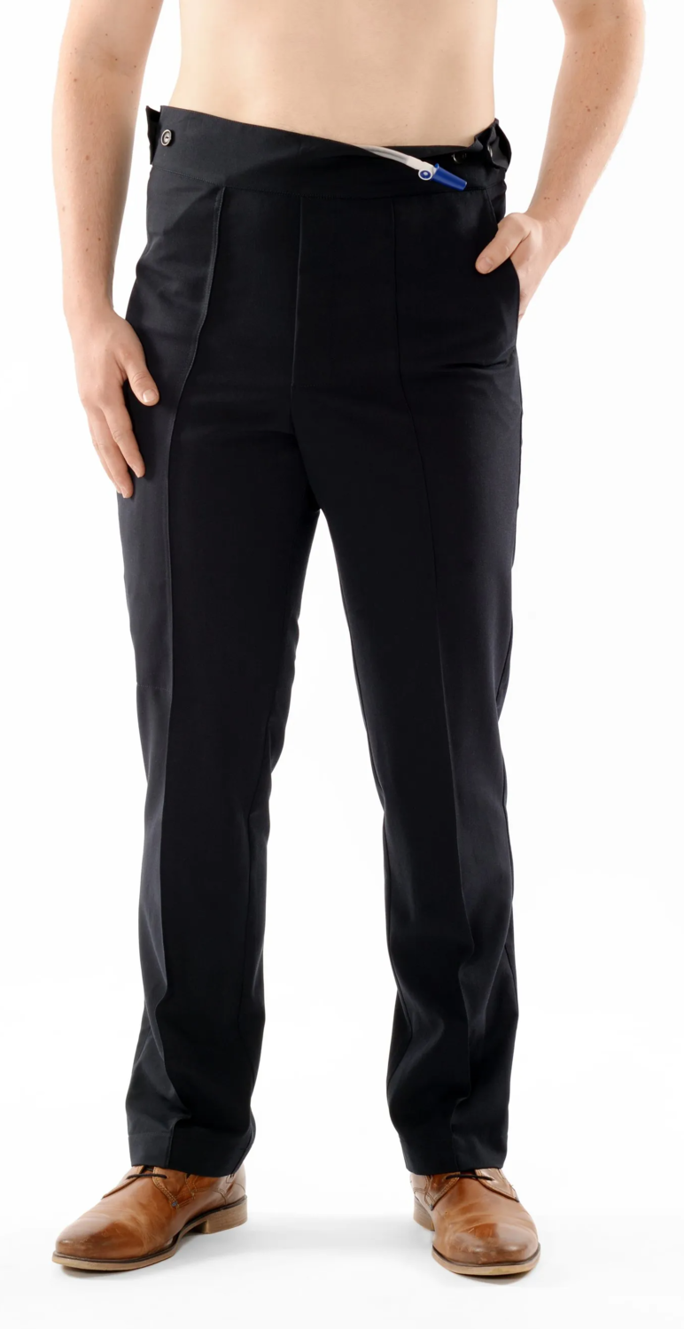 Hose mit Bein- und Bundtasche dunkelblau