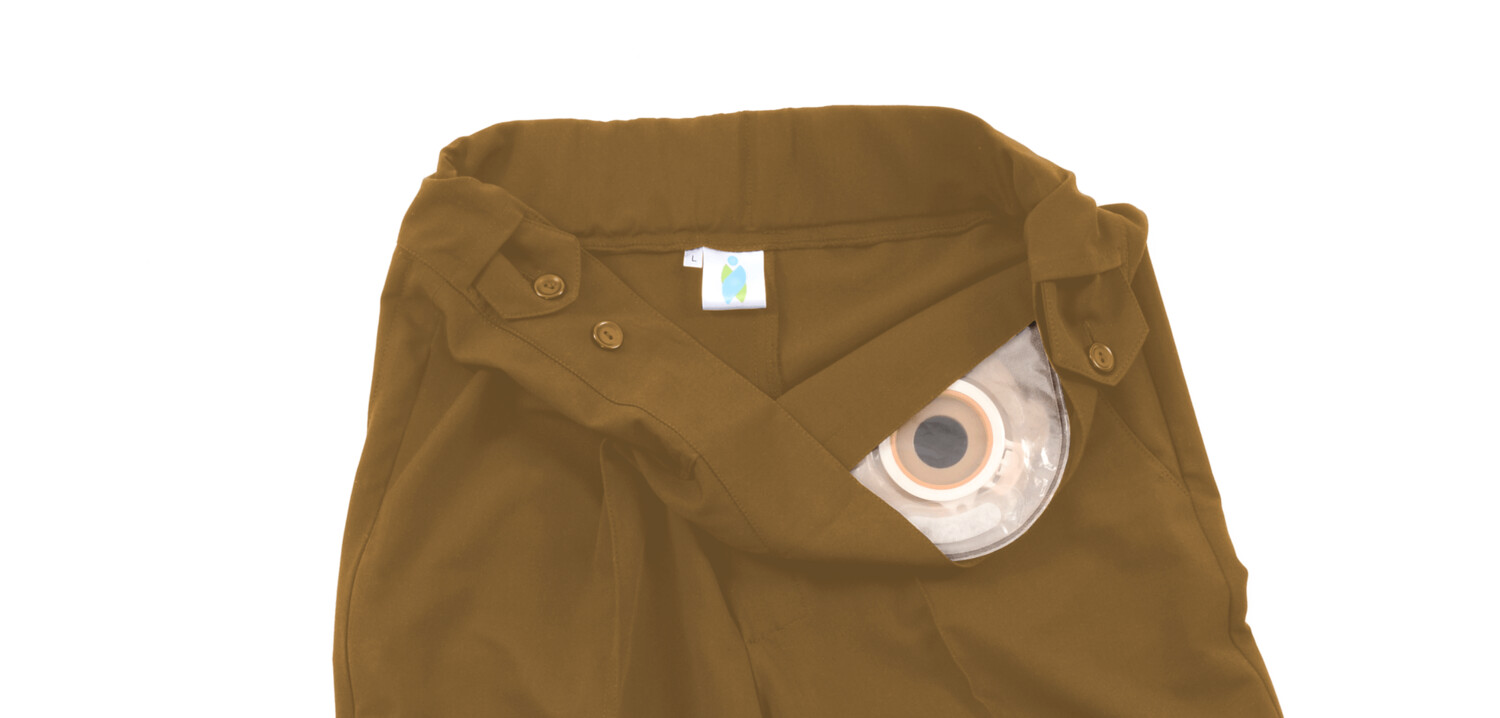 Hose für Stomaträger (nur  Bundtasche) beige