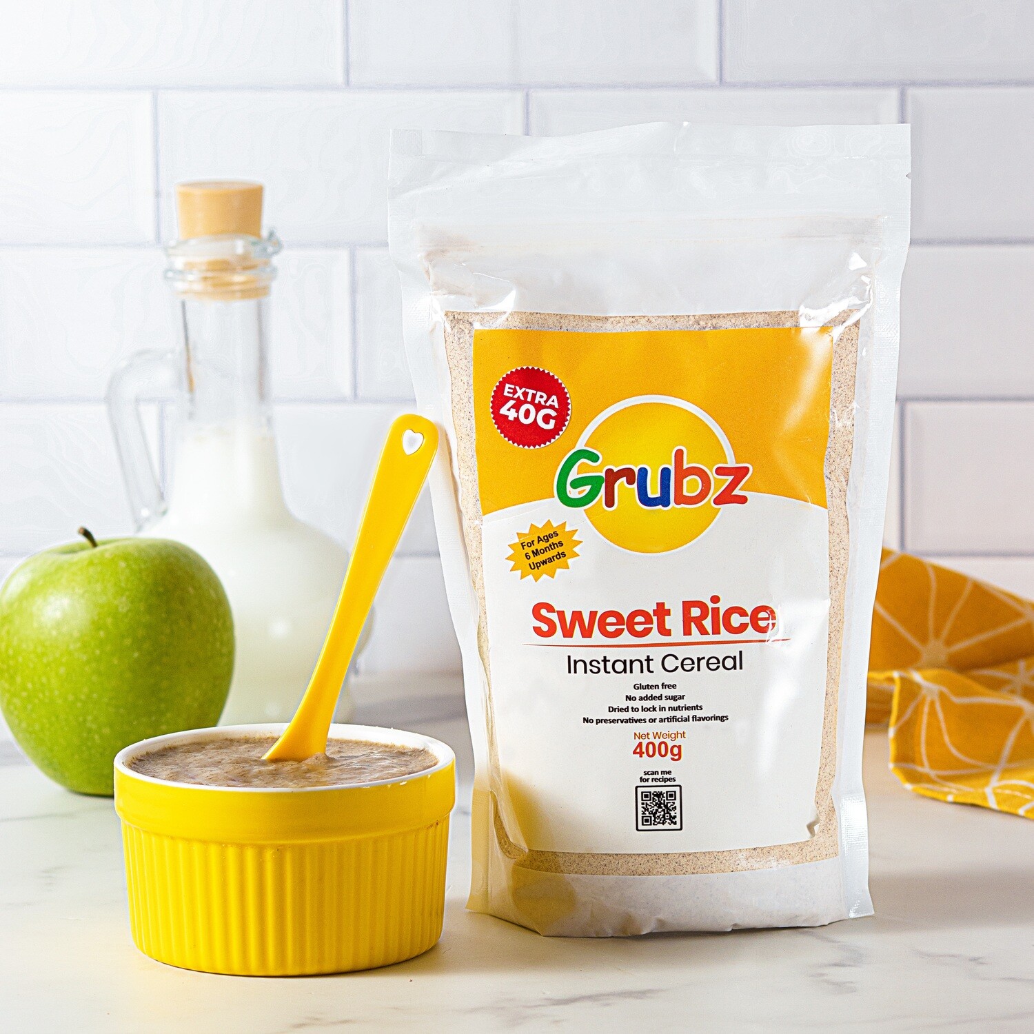 Grubz Sweet Rice Instant Cereal