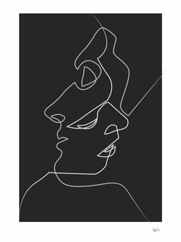 Close Noir 40x53,3 cm