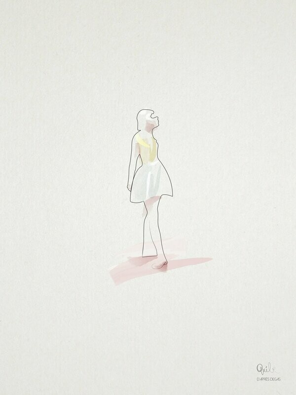 "La Petite Danseuse " d'après Degas