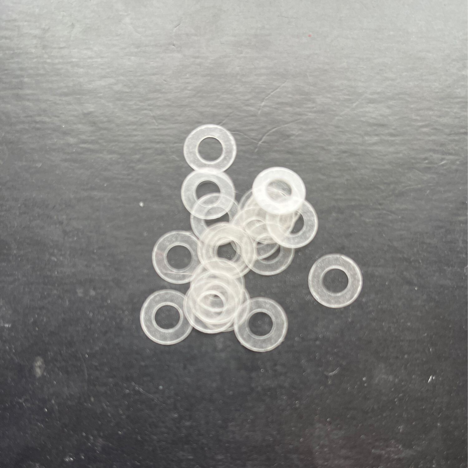 CLEAR 9.9mm O/D X 5mm I/D X 0.25mm Thk