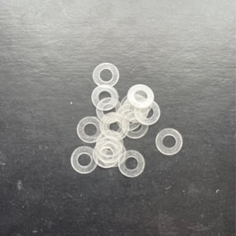 CLEAR 9.9mm O/D X 5mm I/D X 0.25mm Thk