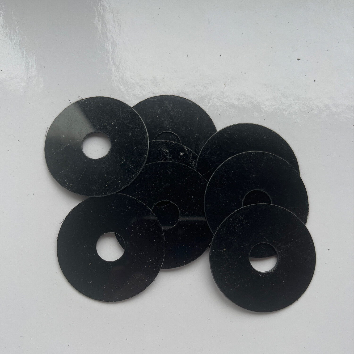 BLACK 38.2mm O/D X 10mm I/D X 0.5mm Thk