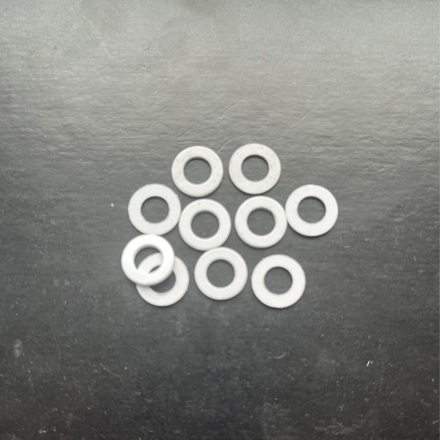 WHITE 11mm O/D X 6.2mm I/D X 1mm Thk