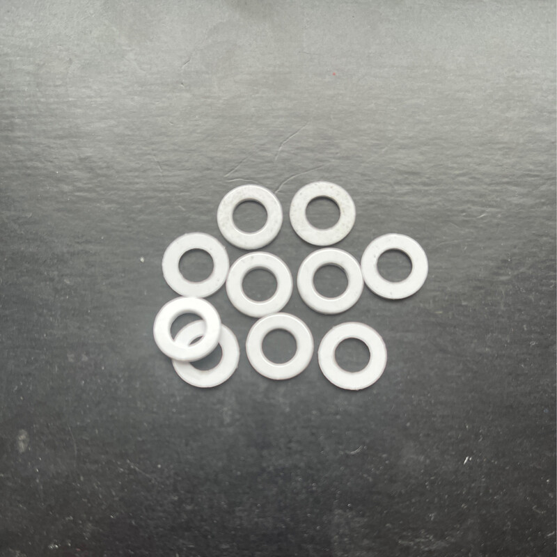 WHITE 11mm O/D X 6.2mm I/D X 1mm Thk