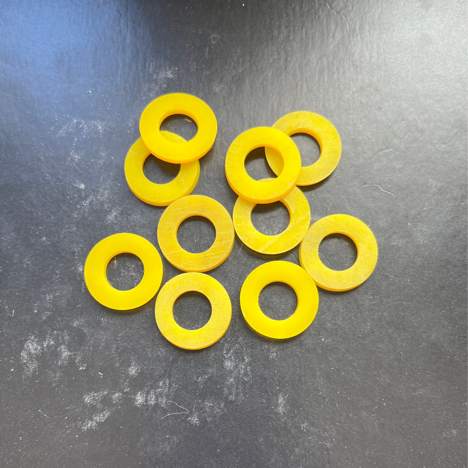 Yellow 19mm O/D X 10mm I/D X 2mm Thk