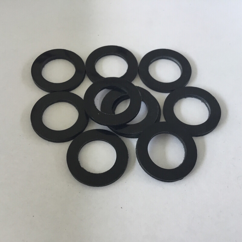 BLACK 25.1mm O/D X 16mm I/D X 2mm Thk