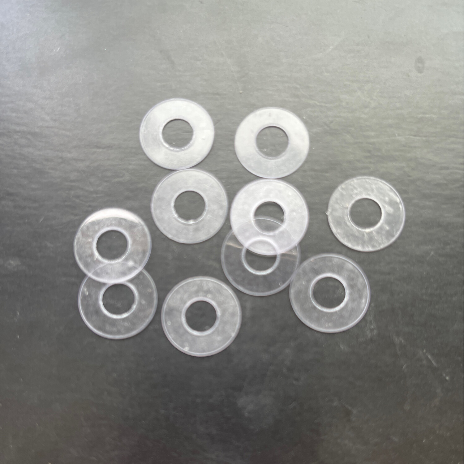 CLEAR 14.5mm O/D X 6.4mm I/D X 0.5mm Thk