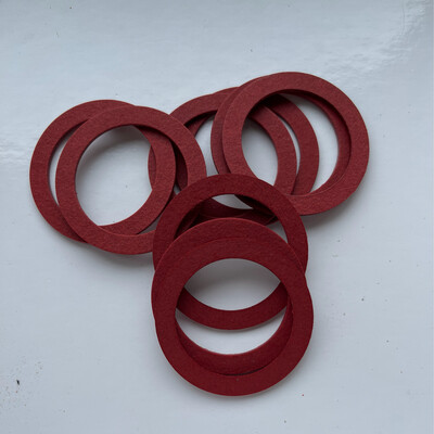 1" BSP Red Fibre Washer