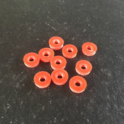 Red 9.3mm O/D X 3.1mm I/D X 2.4mm Thk