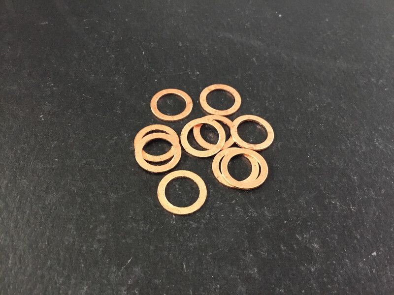 14.3mm O/D X 10.2mm I/D X 0.7mm Thk