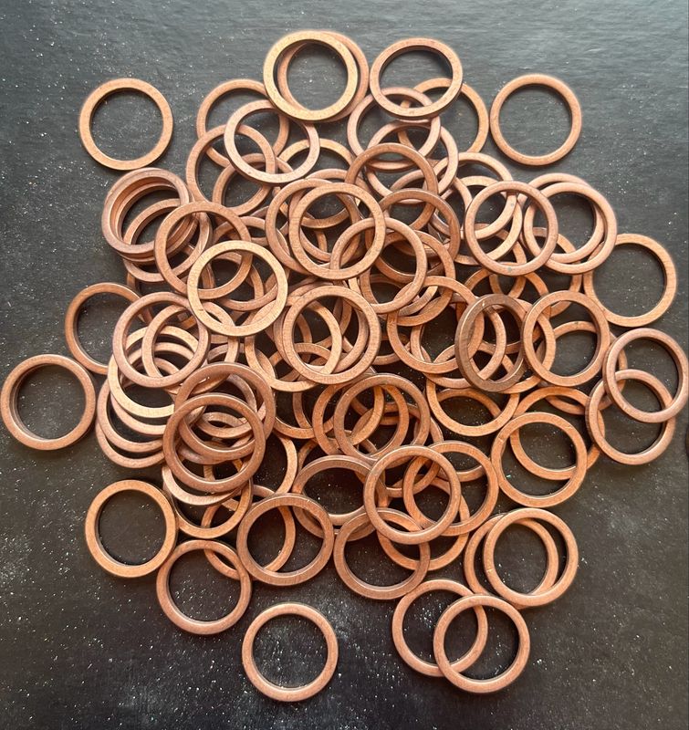 15.5mm O/D X 12.1mm I/D X 1.5mm Thk 15.5mm O/D X 12.1mm I/D X 1.5mm Thk