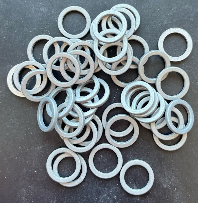 15.1mm O/D X 10.9mm I/D X 2mm Thk 15.1mm O/D X 10.9mm I/D X 2mm Thk