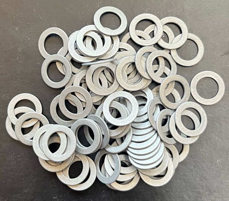 14.3mm O/D X 9.1mm I/D X 0.8mm Thk 14.3mm O/D X 9.1mm I/D X 0.8mm Thk