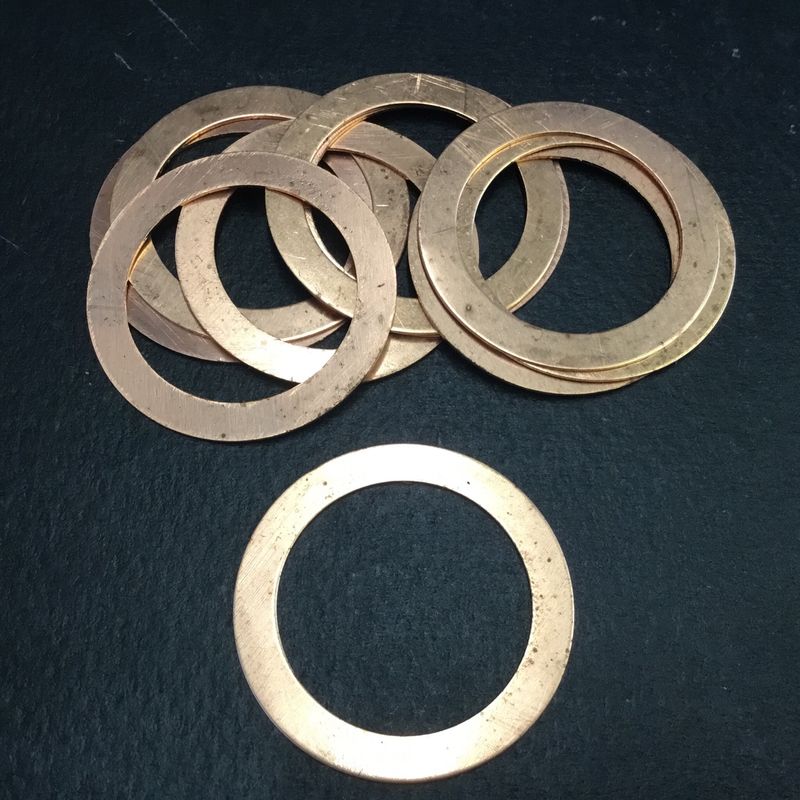55x 1/4”, 148x 1/2”, 26x 3/4”, 172x 1 55x 1/4”, 148x 1/2”, 26x 3/4”, 172x 1" BSP Copper Washer. All 1mm Thk.