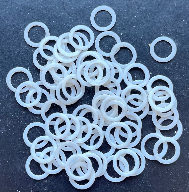 9mm O/D X 6.3mm I/D X 0.5mm Thk 9mm O/D X 6.3mm I/D X 0.5mm Thk