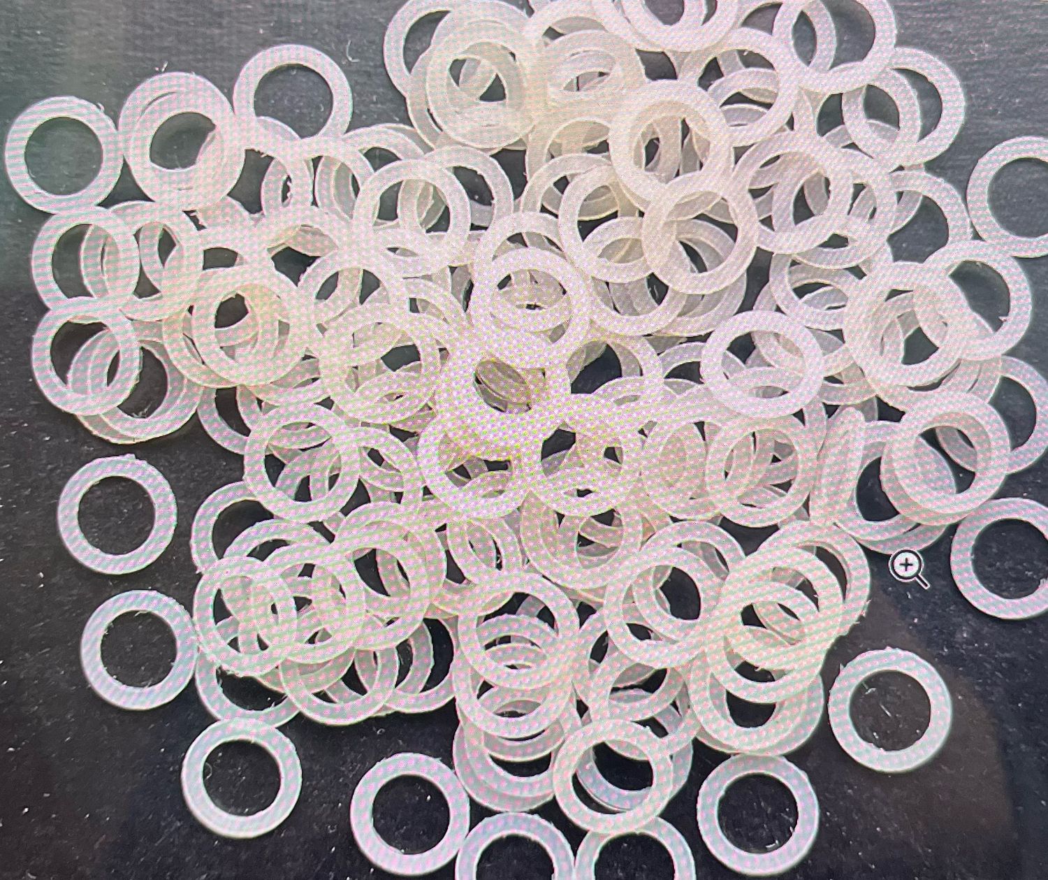 12.1mm O/D X 8.4mm I/D X 0.8mm Thk 12.1mm O/D X 8.4mm I/D X 0.8mm Thk