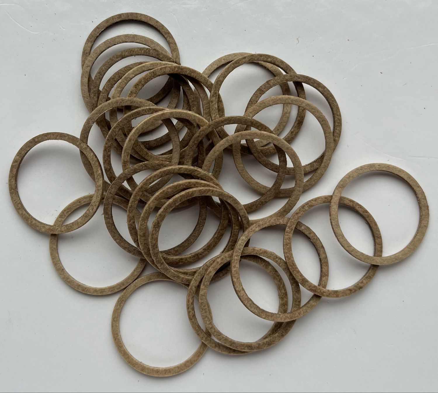 Beige 28.6mm O/D X 24.3mm I/D X 1.4mm Thk