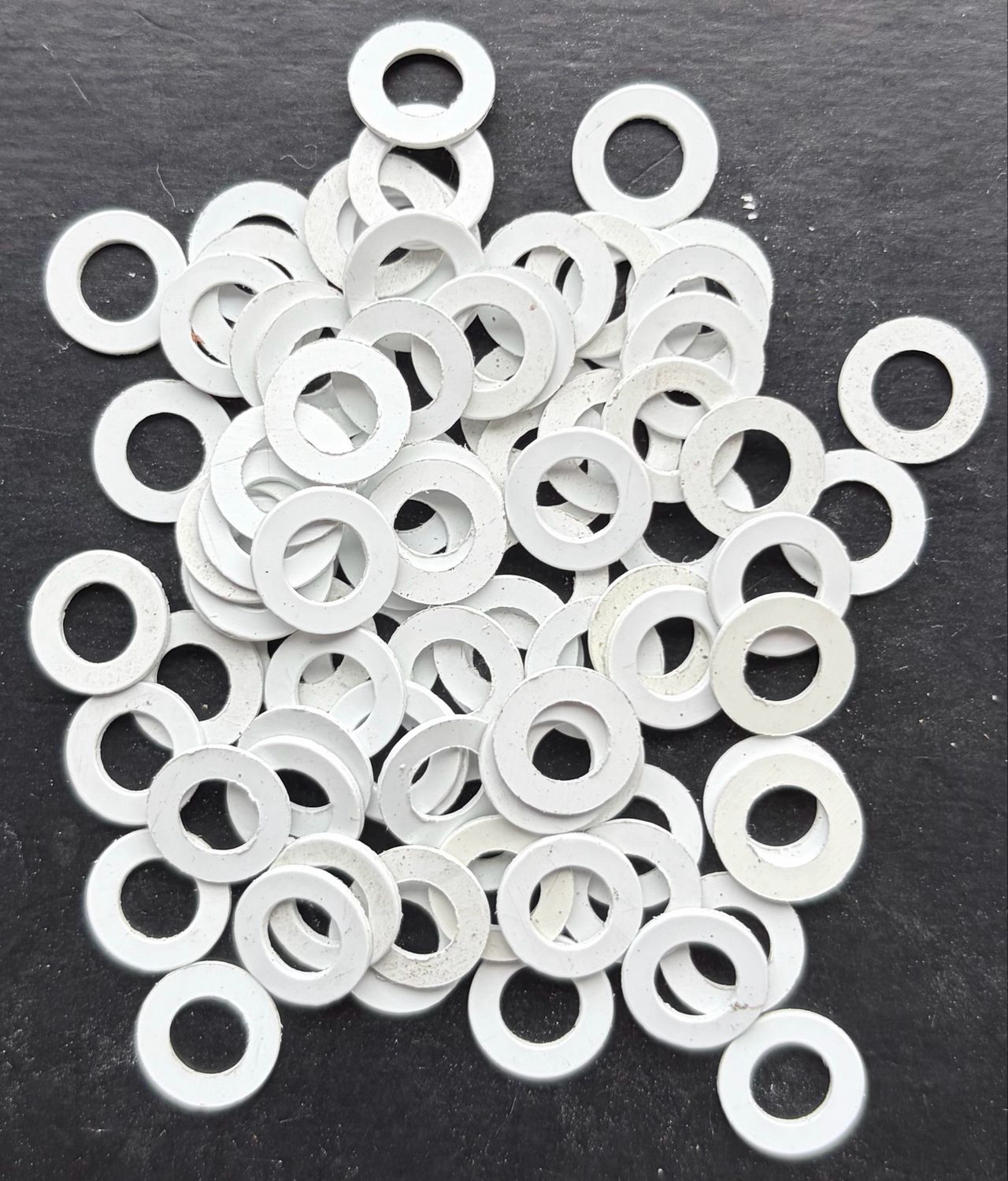 WHITE 11mm O/D X 6.2mm I/D X 1mm Thk