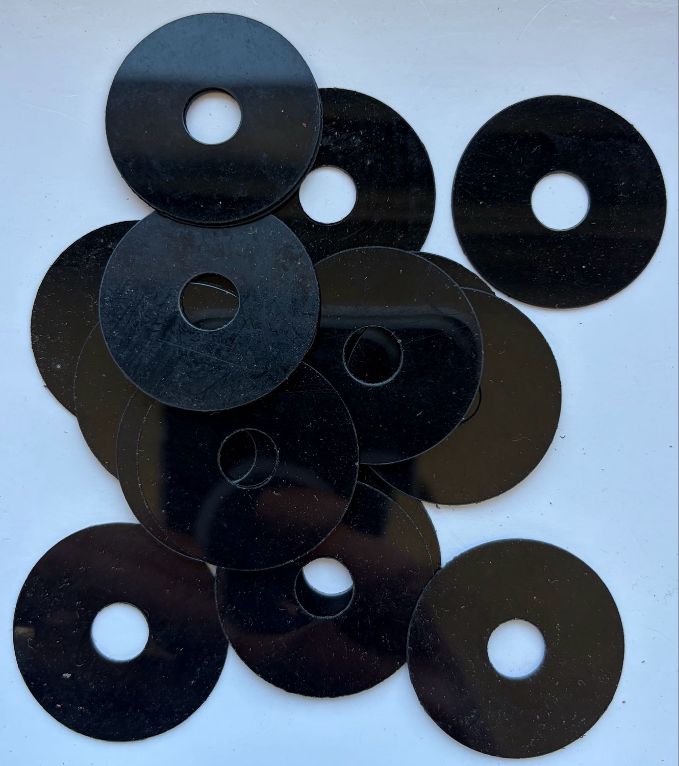 BLACK 38.2mm O/D X 10mm I/D X 0.5mm Thk