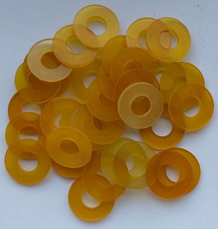 Honey 20.2mm O/D X 9.2mm I/D X 2mm Thk Honey 20.2mm O/D X 9.2mm I/D X 2mm Thk