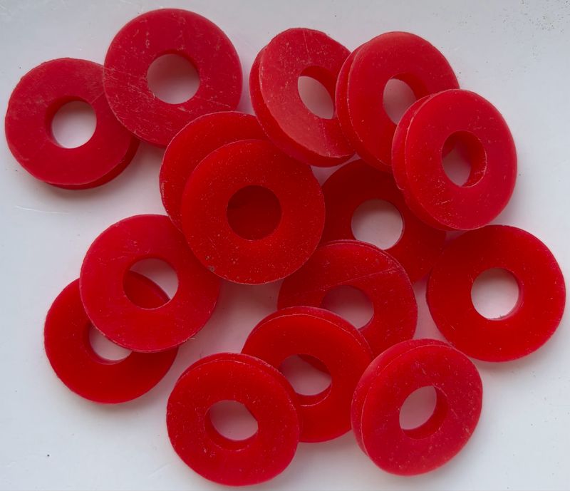 Red 31.2mm O/D X 12.1mm I/D X 4.8mm Thk Red 31.2mm O/D X 12.1mm I/D X 4.8mm Thk