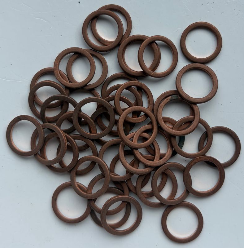 18.1mm O/D X 13.6mm I/D X 1.5mm Thk 18.1mm O/D X 13.6mm I/D X 1.5mm Thk