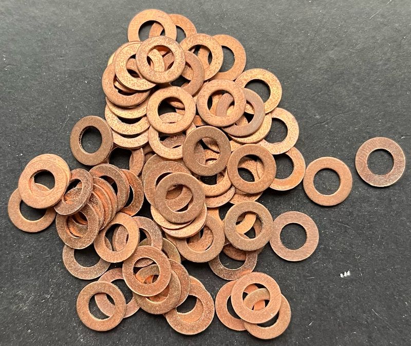 10mm O/D X 5.4mm I/D X 0.7mm Thk 10mm O/D X 5.4mm I/D X 0.7mm Thk