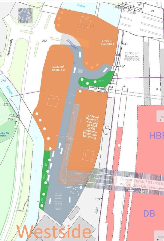 Entwurfs-Planung : Firmen-Gebäude oder Wohngebäude  WESTSIDE Hagen und Varta-INSEL >>> mit vorhabens- bezogenem Bebauungsplan