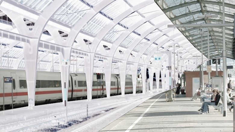 Farb-Entscheid Bahnhofs-Hallen Hagen > Faser-Bindende Beschichtung Verkehrsweiss RAL 9016 - Schwarz-Flächen raus - Hell, sauber, freundlich bitte Farb-Entscheid Bahnhofs-Hallen Hagen > Faser-Bindende Beschichtung Verkehrsweiss RAL 9016 - Schwarz-Flächen raus - Hell, sauber, freundlich bitte