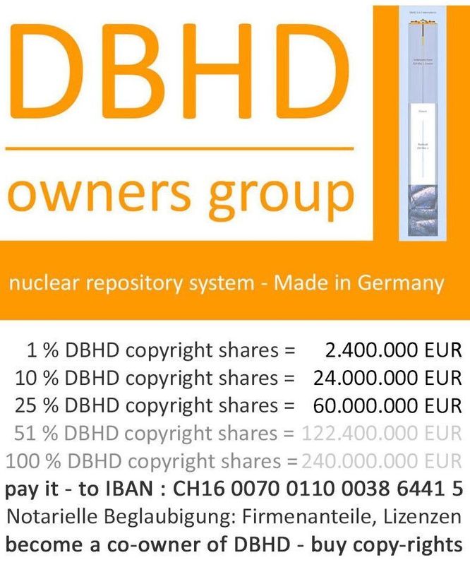 5 % DBHD Copy Right Buy / 5 % DBHD Urheber-Rechts Anteile - Verkauf beim Notar