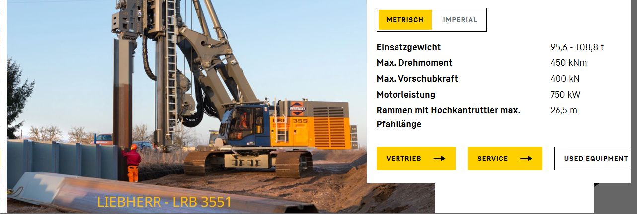 Liebherr Epiroc Brücken-Fundamente immer bis auf den Fels Liebherr Epiroc Brücken-Fundamente immer bis auf den Fels