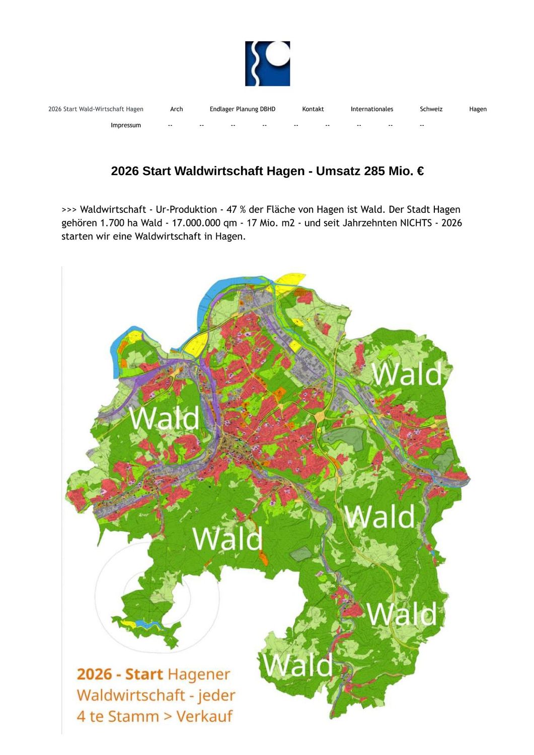 >>> Neu-Start Wald-Wirtschaft Hagen