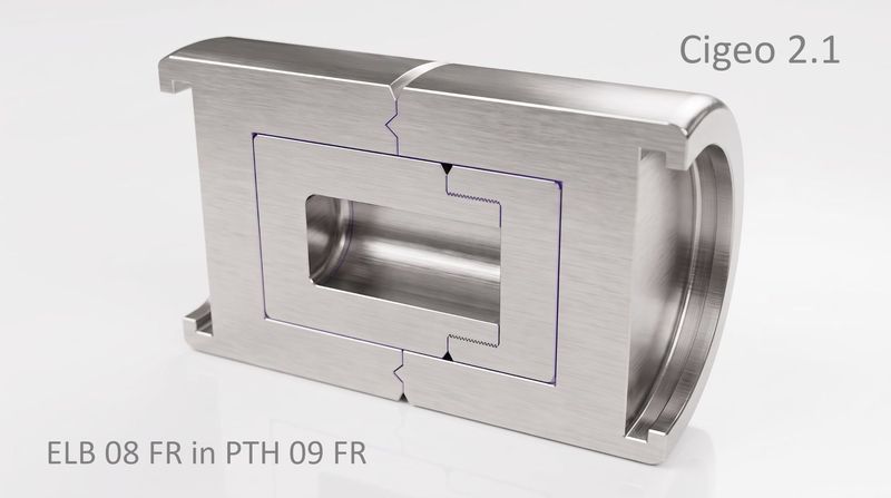 Cigeo 2.1 Endlager-Behälter-Gebinde - nur für WAA 4 % Glas - 20 kg HLW Glas - Endlager-Gebinde für Spaltprodukte in nassen Endlagern - ELB 08 FR in PTH 09 FR Cigeo 2.1 Endlager-Behälter-Gebinde - nur für WAA 4 % Glas - 20 kg HLW Glas - Endlager-Gebinde für Spaltprodukte in nassen Endlagern - ELB 08 FR in PTH 09 FR