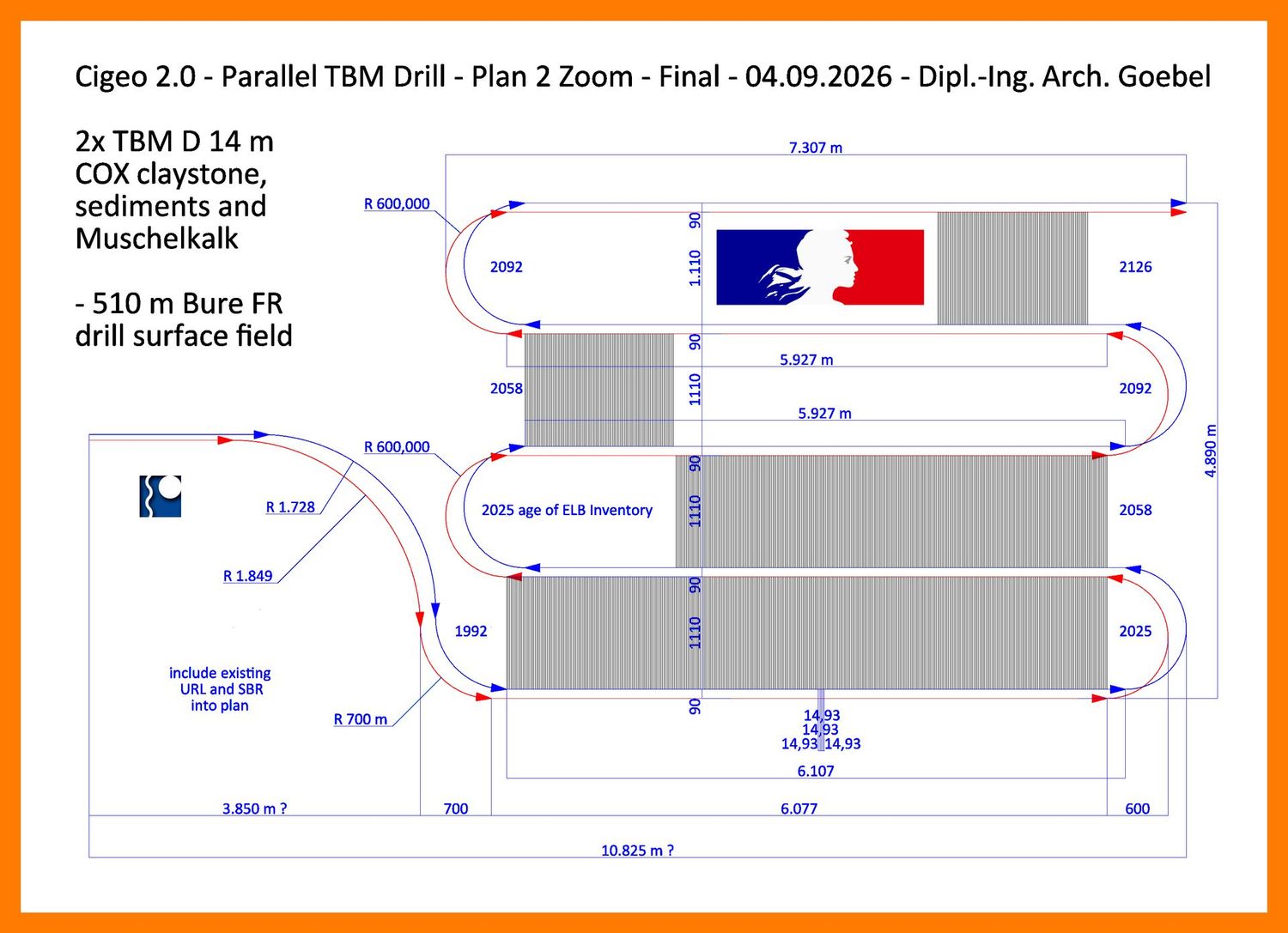 TBM DRILL PLAN - for Cigeo 2.0 France TBM DRILL PLAN - for Cigeo 2.0 France