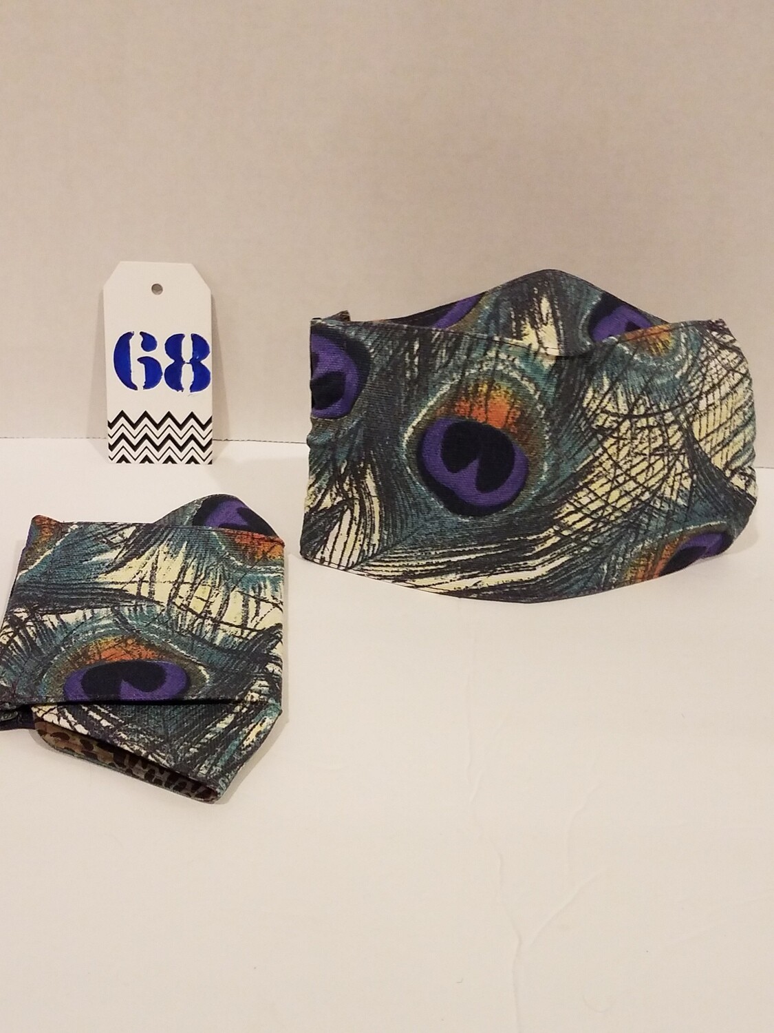 Peacock Inspired 3D Face Mask Peacock Inspired 3D Face Mask