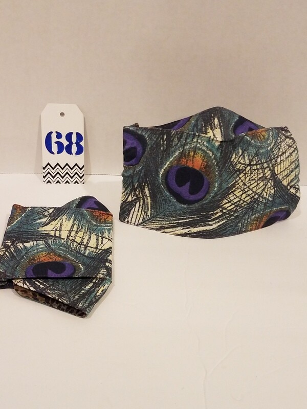 Peacock Inspired 3D Face Mask