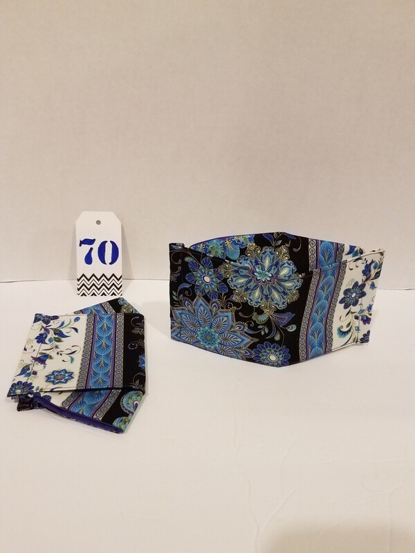 Oriental Blue/Purple -3D Face Mask