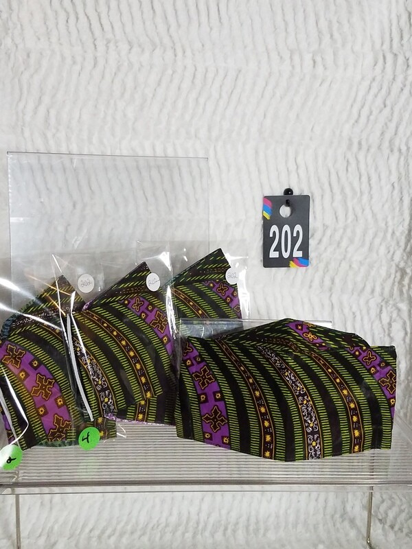 Green/Purple/Yellow - 3D Face Mask