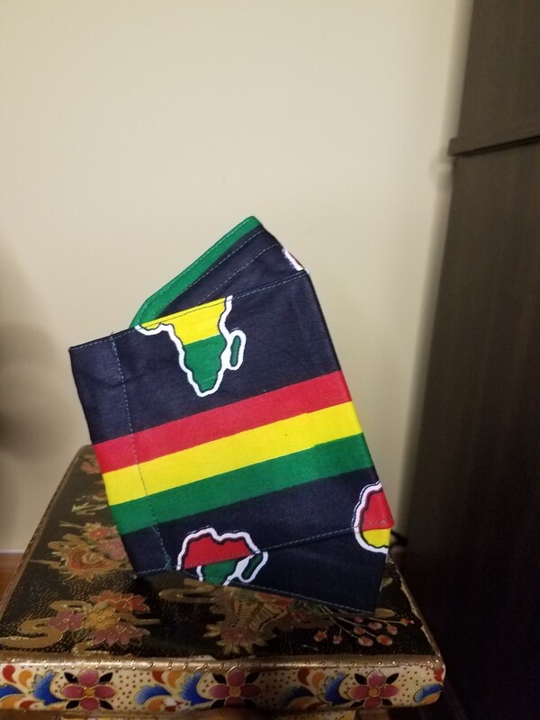 Africa -Black/Green/Red/Yellow-3D Face Mask