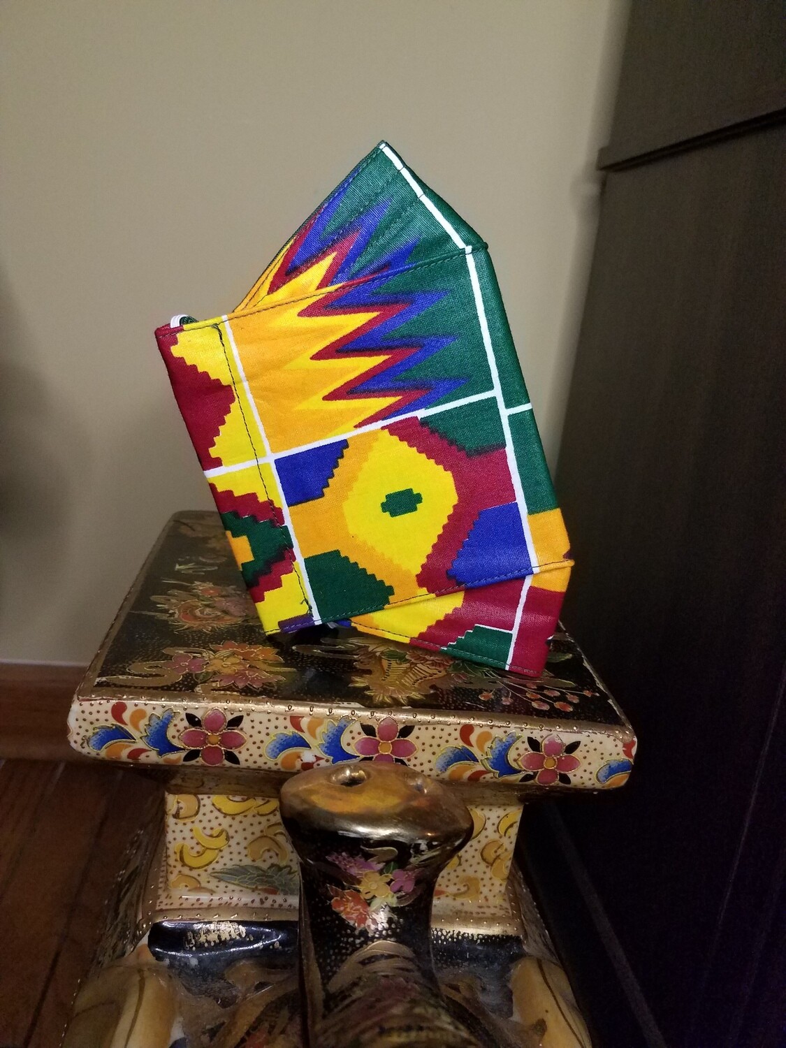 Orange, Green, Yellow, Brick Red - 3D Face Mask